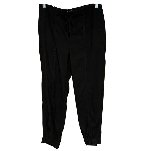 Madewell Drapey Seamed Drawstring Track Trousers Black Size S Minimalist Preppy - Picture 6 of 15